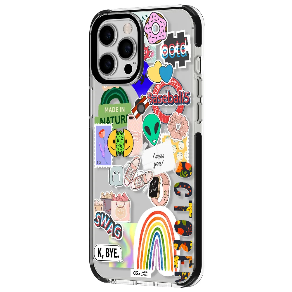 I Miss You Apple iPhone 12 pro max impact black border Case