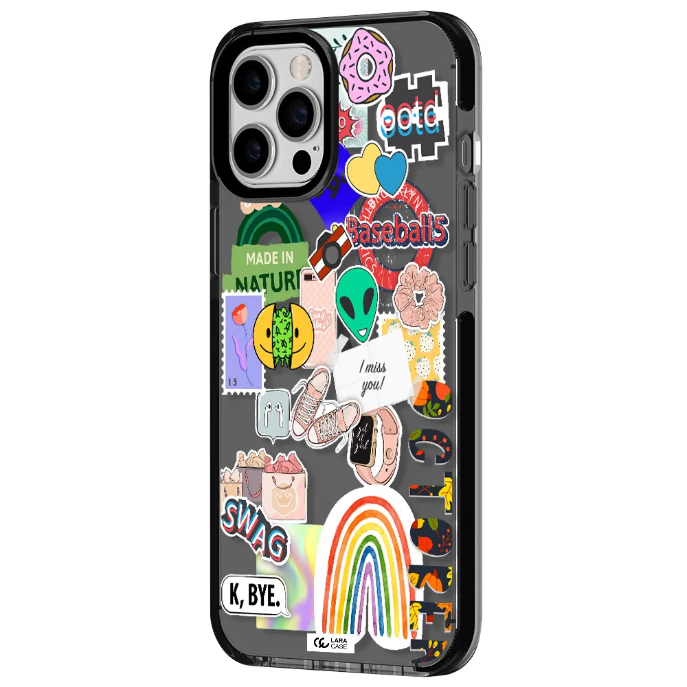 I Miss You Apple iPhone 12 pro max impact Smoke Black Case