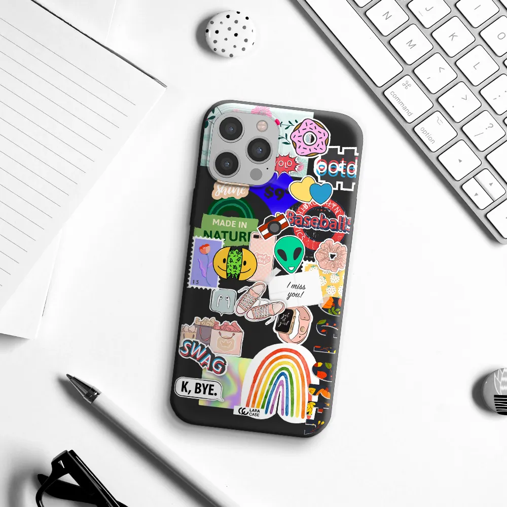 I Miss You Apple iPhone 12 pro max Silicone black Case