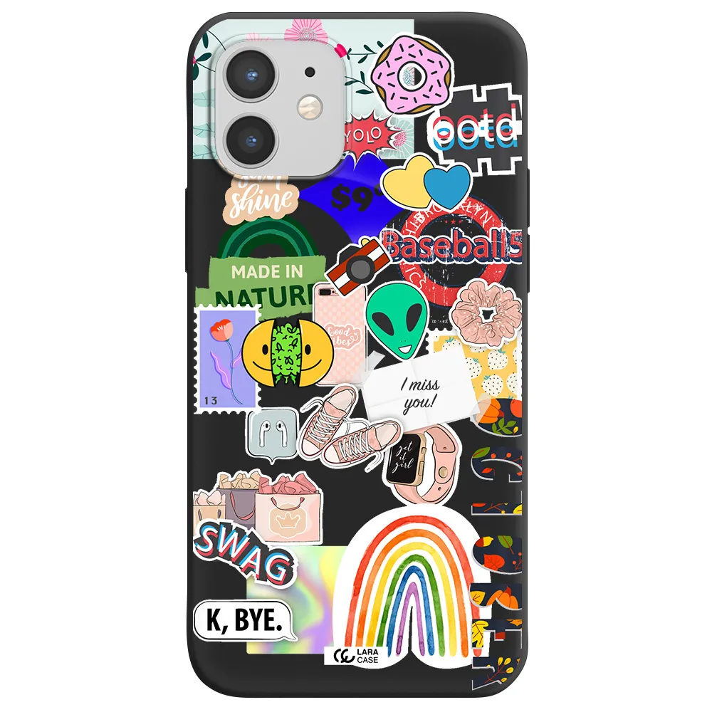 I Miss You Apple iPhone 12 Silicone black Case