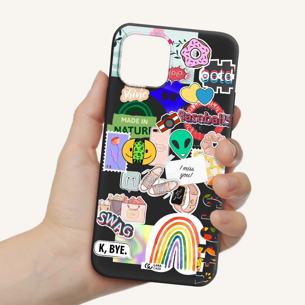 I Miss You Apple iPhone 12 Silicone black Case