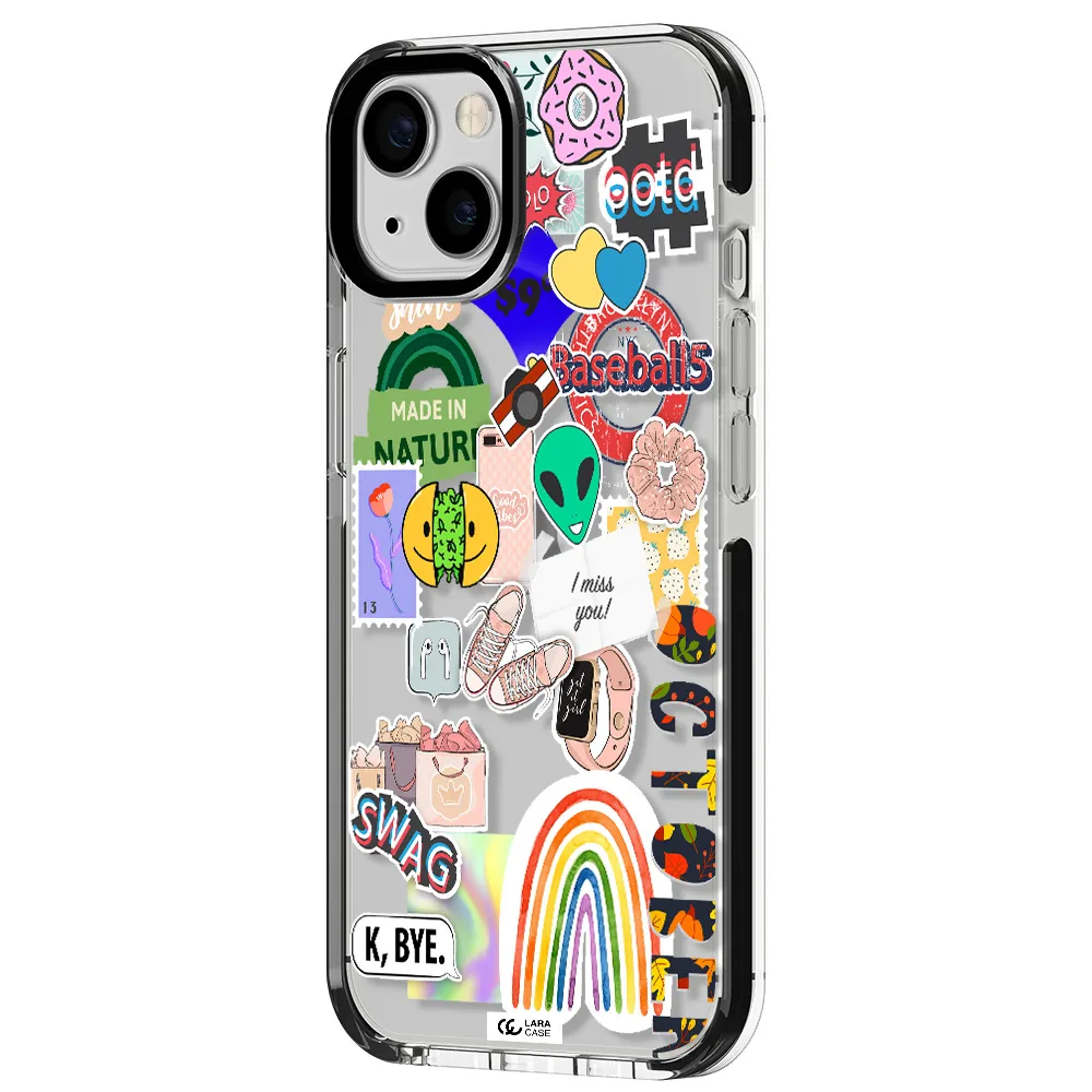 I Miss You Apple iPhone 13 impact black border Case
