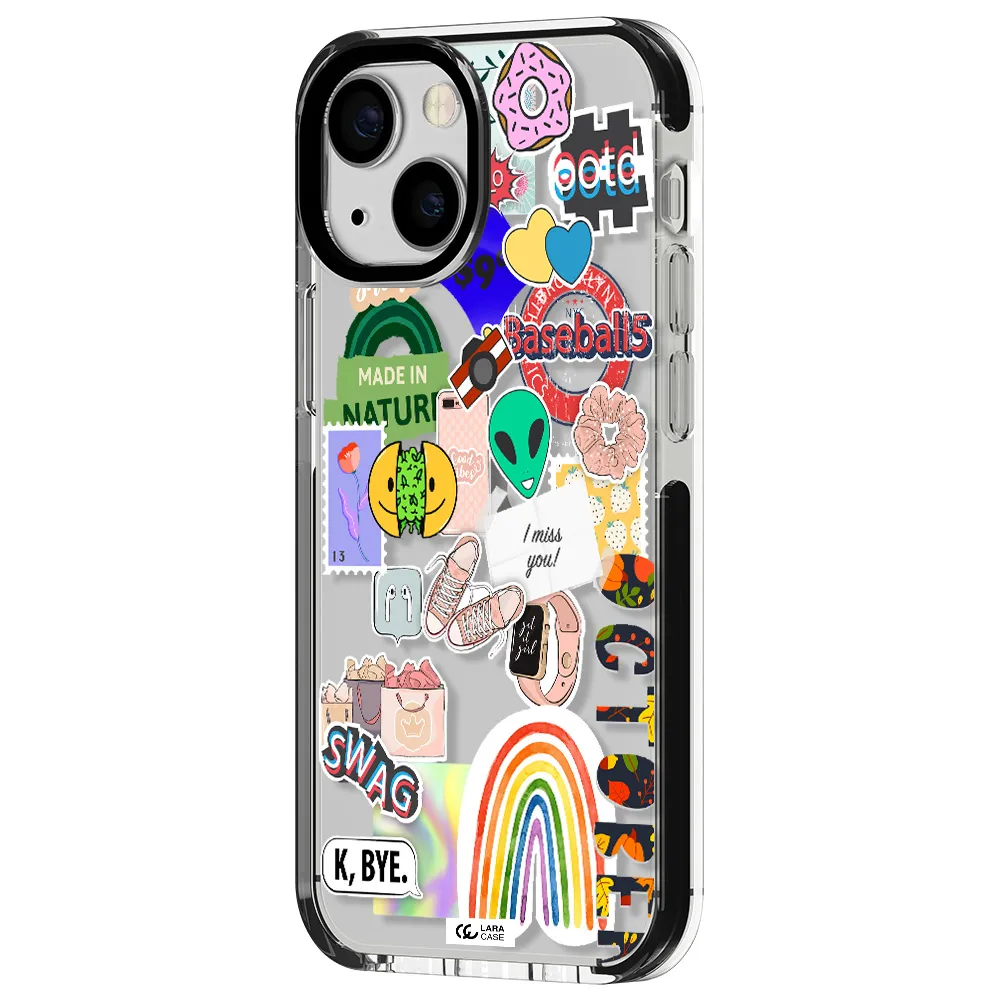I Miss You Apple iPhone 13 mini impact black border Case