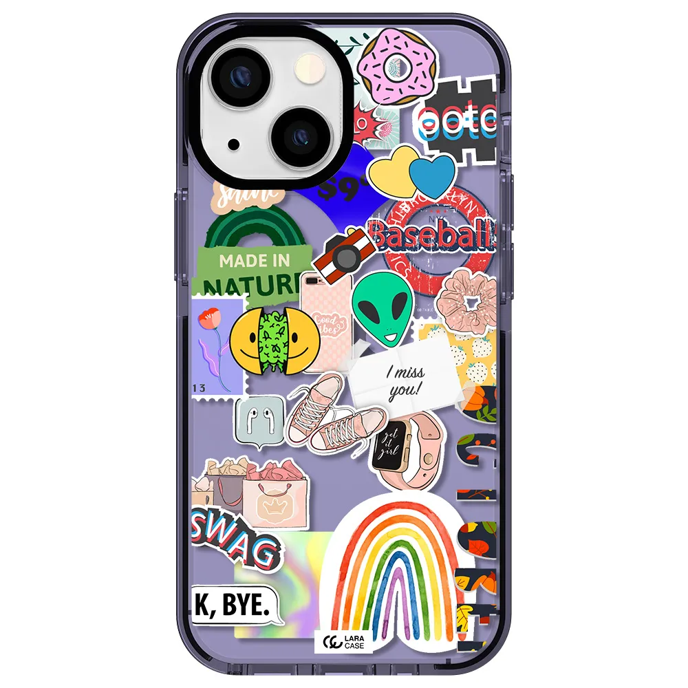 I Miss You Apple iPhone 13 mini impact Lilac Case