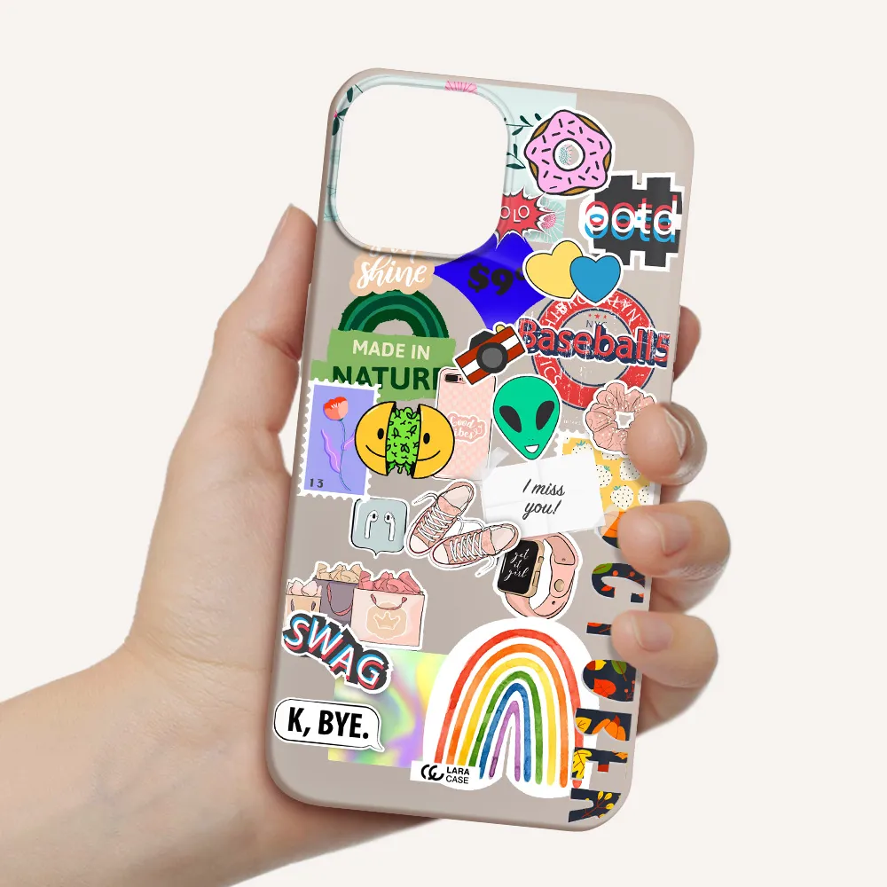 I Miss You Apple iPhone 13 mini Silicone Stone Case