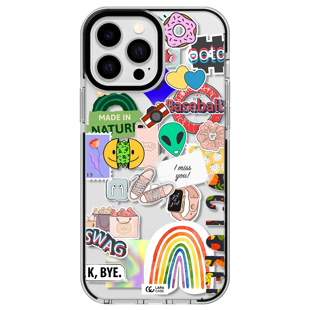 I Miss You Apple iPhone 13 Pro Max impact black border Case