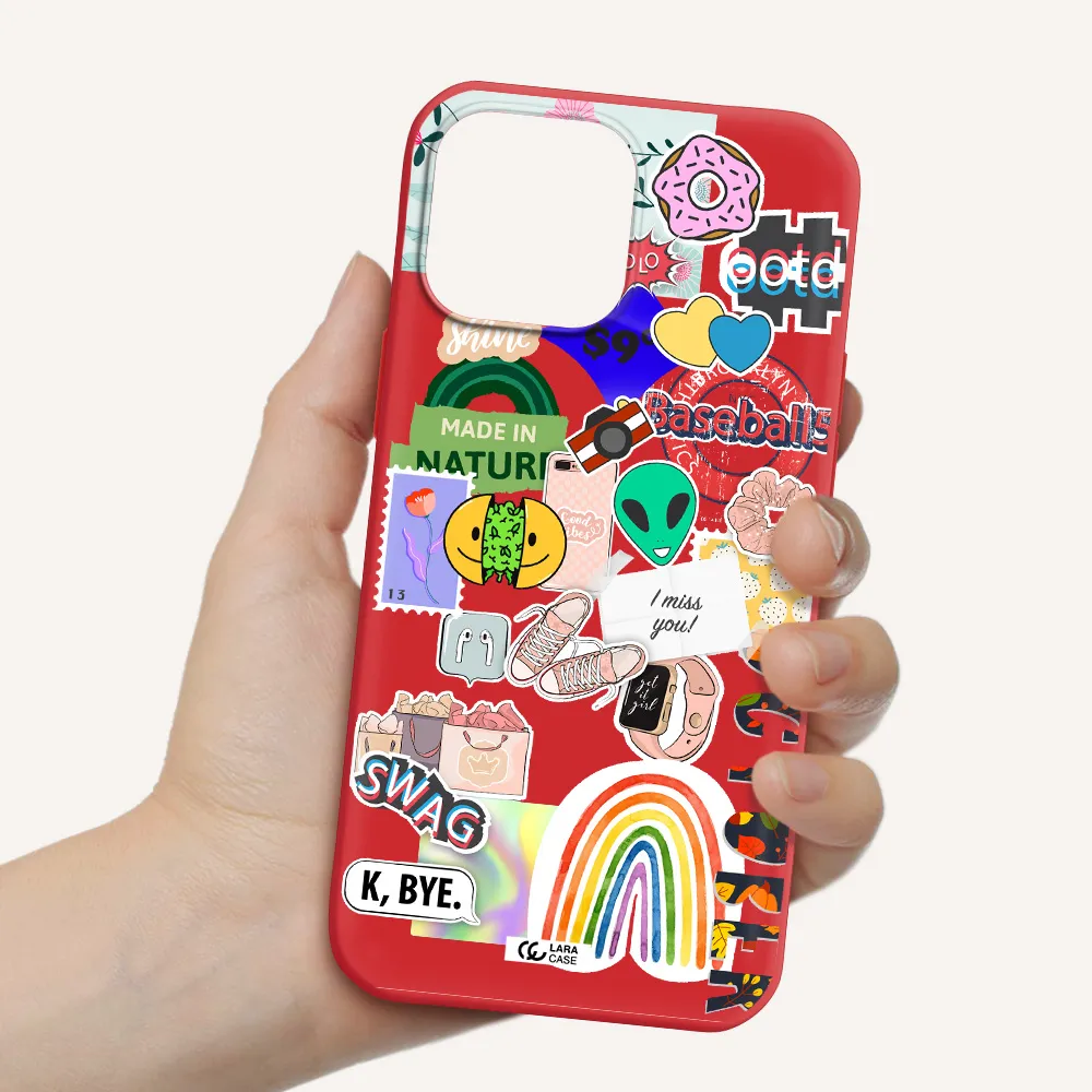 I Miss You Apple iPhone 13 Pro Silicone Imperial Red Case