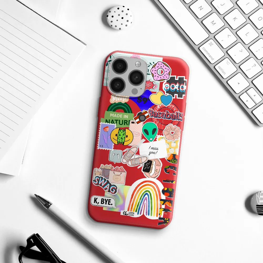 I Miss You Apple iPhone 13 Pro Silicone Imperial Red Case