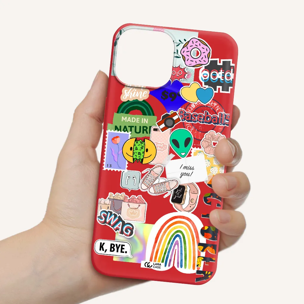 I Miss You Apple iPhone 13 Silicone Imperial Red Case