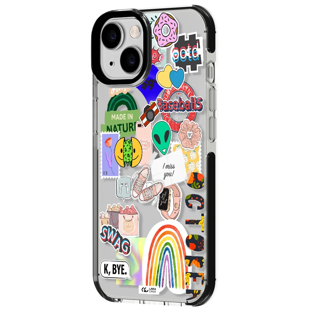 I Miss You Apple iPhone 14 impact black border Case