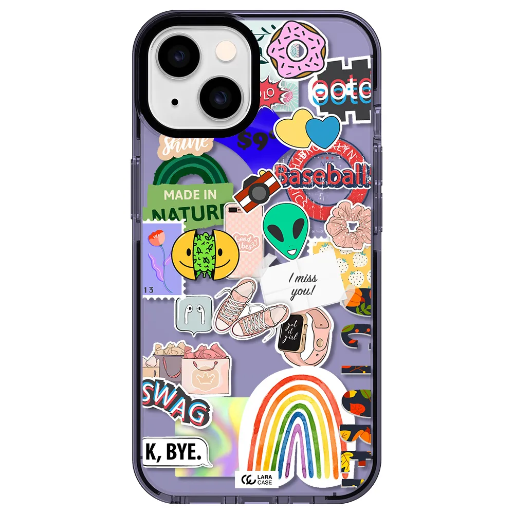 I Miss You Apple iPhone 14 impact Lilac Case