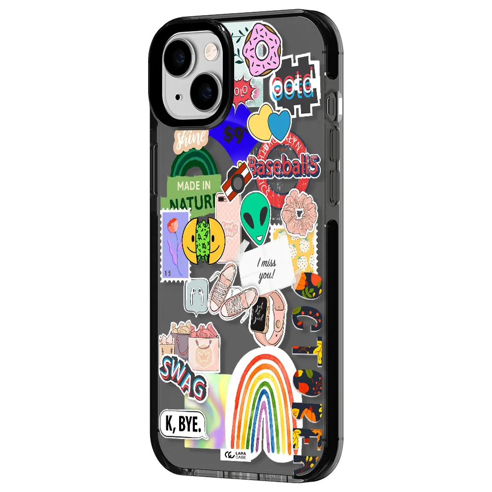 I Miss You Apple iPhone 14 plus impact Smoke Black Case