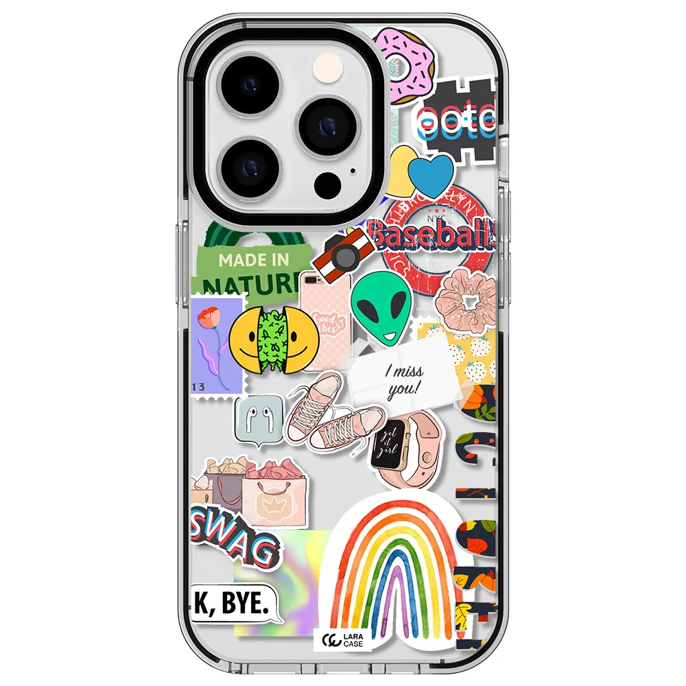 I Miss You Apple iPhone 14 pro impact black border Case