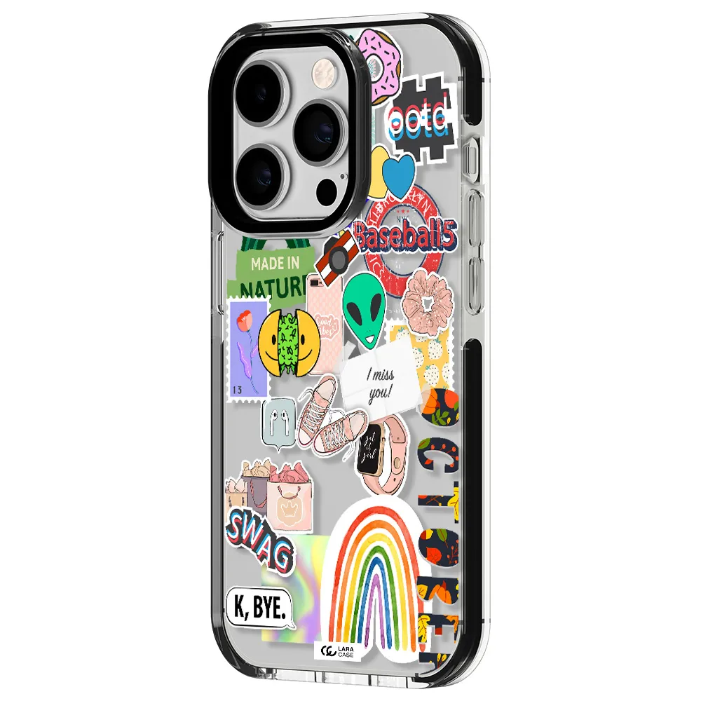 I Miss You Apple iPhone 14 pro impact black border Case