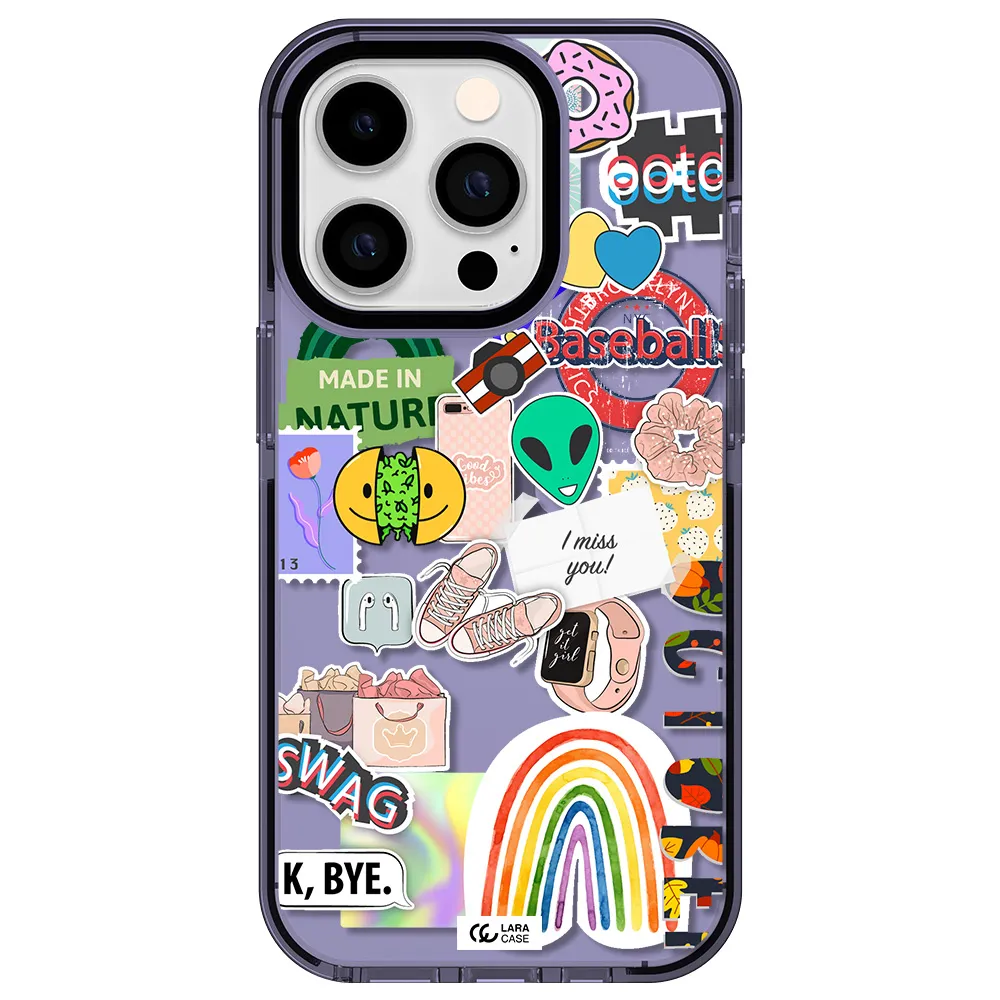 I Miss You Apple iPhone 14 pro impact Lilac Case