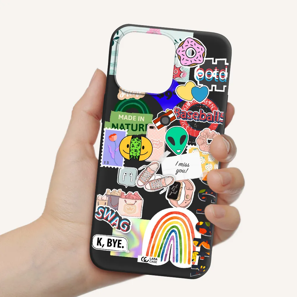 I Miss You Apple iPhone 14 pro max Silicone black Case