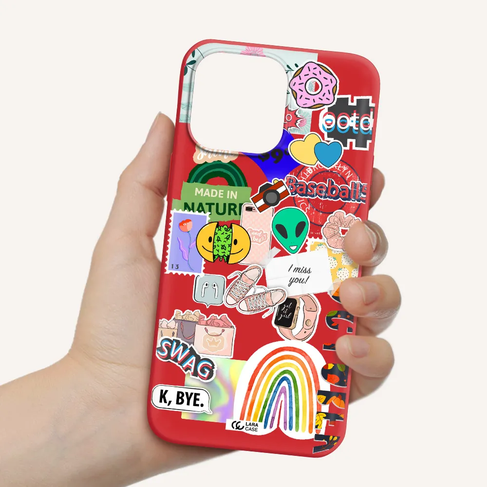 I Miss You Apple iPhone 14 pro Silicone Imperial Red Case