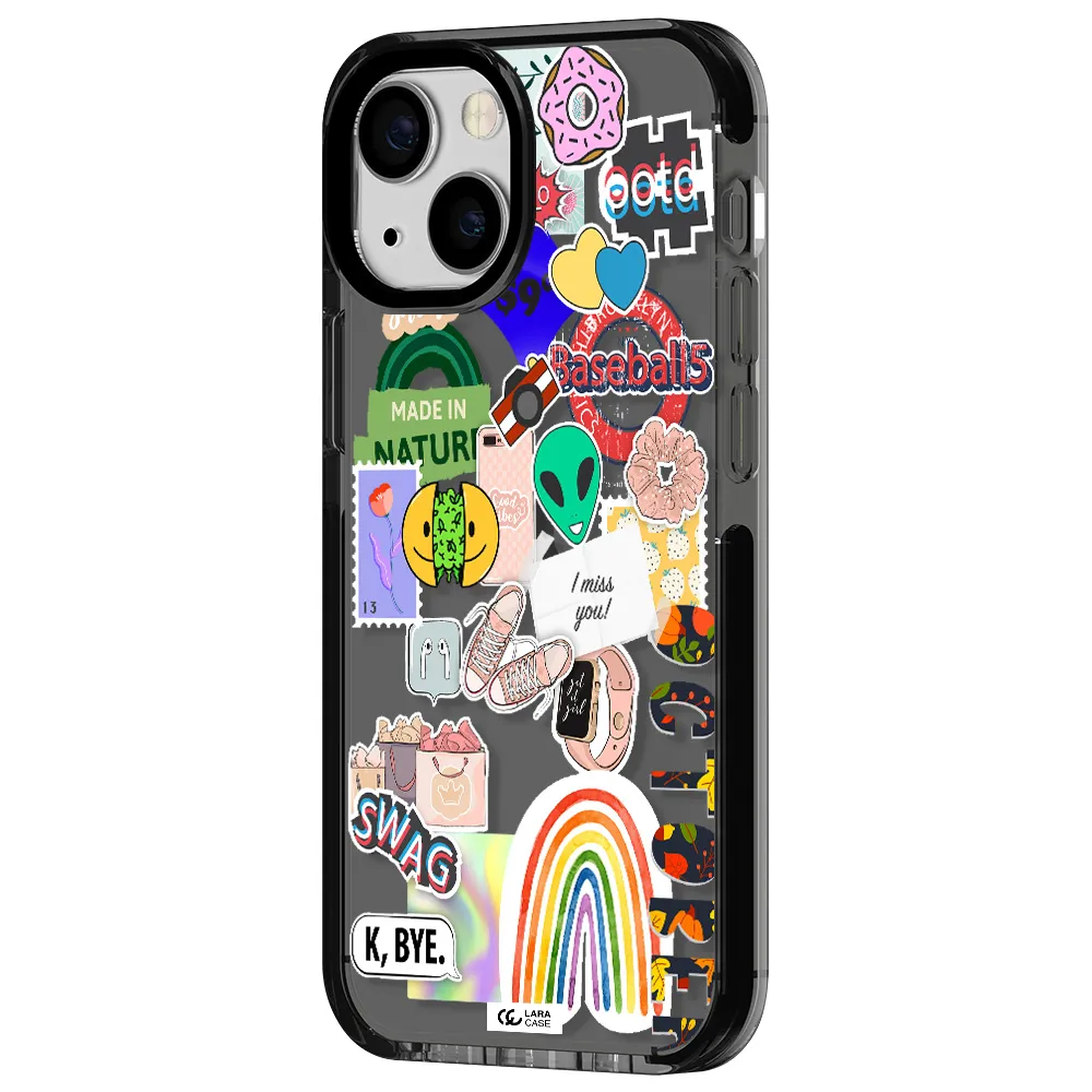 I Miss You Apple iPhone 15 impact Smoke Black Case