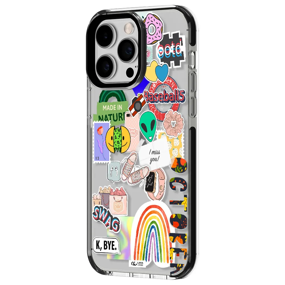 I Miss You Apple iPhone 15 Pro impact black border Case