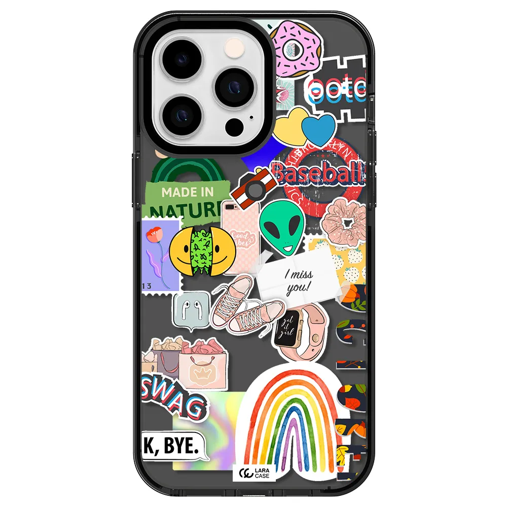 I Miss You Apple iPhone 15 Pro impact Smoke Black Case