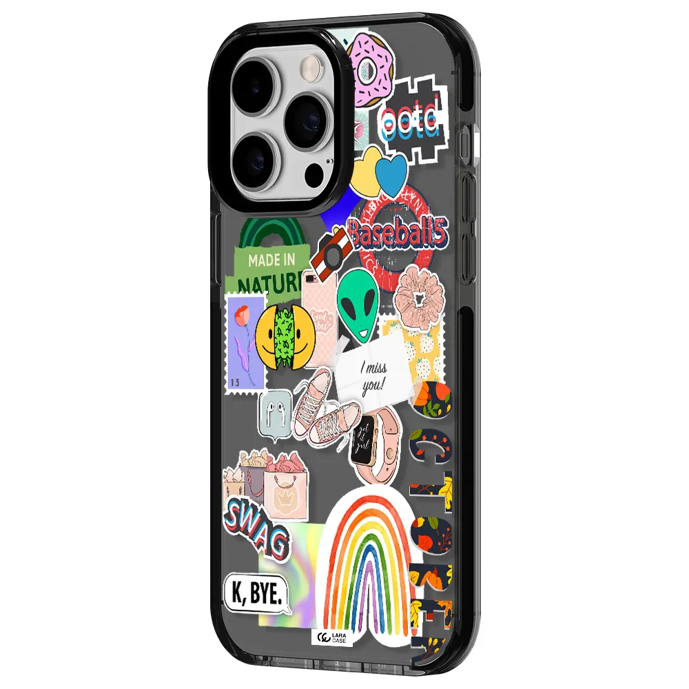 I Miss You Apple iPhone 15 Pro Max impact Smoke Black Case