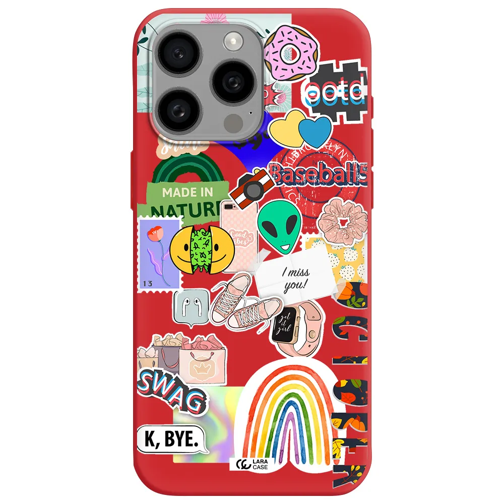 I Miss You Apple Iphone 15 Pro Max Silicone Imperial Red Case