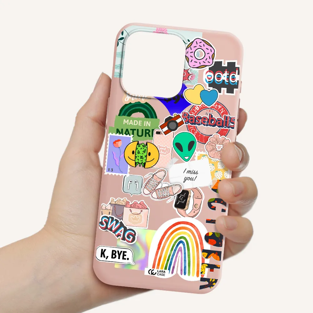 I Miss You Apple Iphone 15 Pro max Silicone pastel pink Case