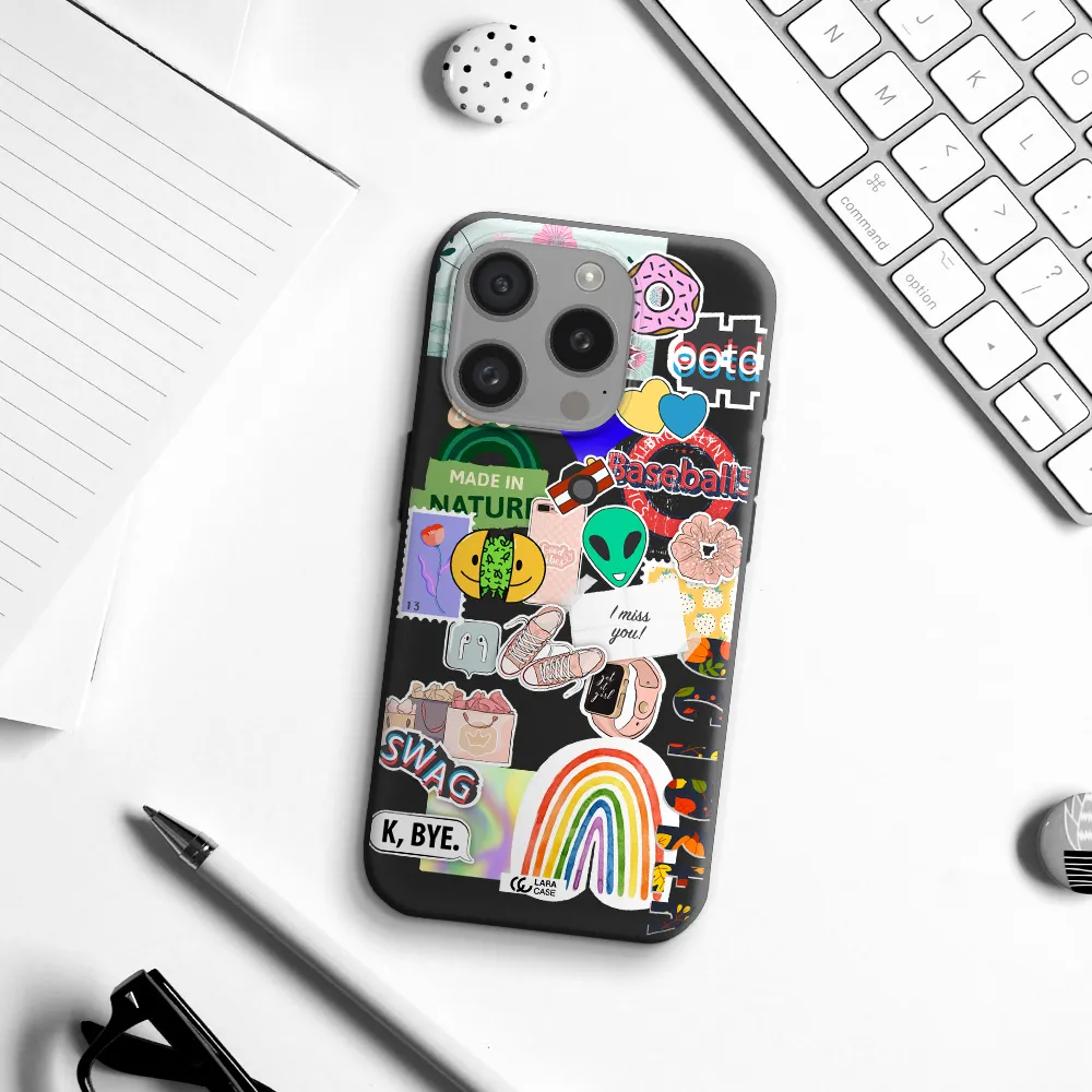 I Miss You Apple Iphone 15 Pro Silicone Black Case