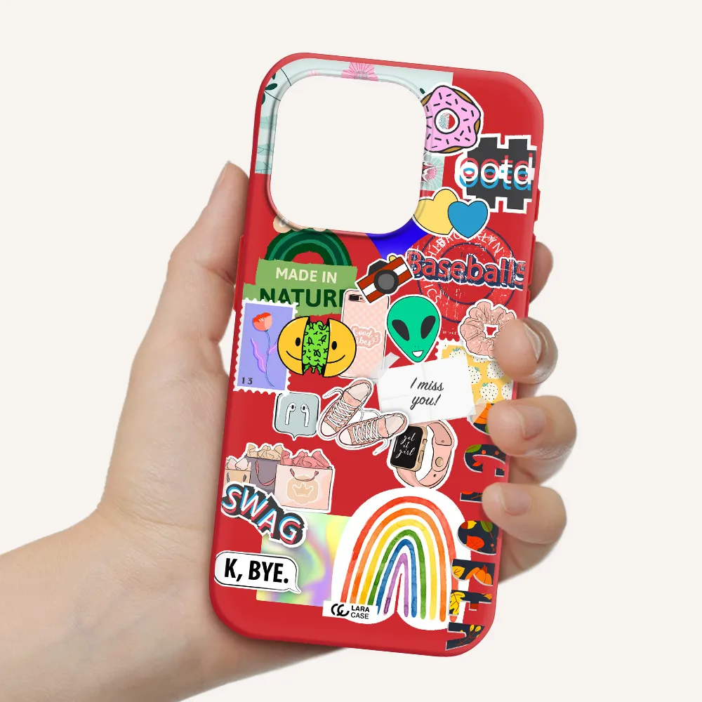 I Miss You Apple Iphone 15 Pro Silicone Imperial Red Case