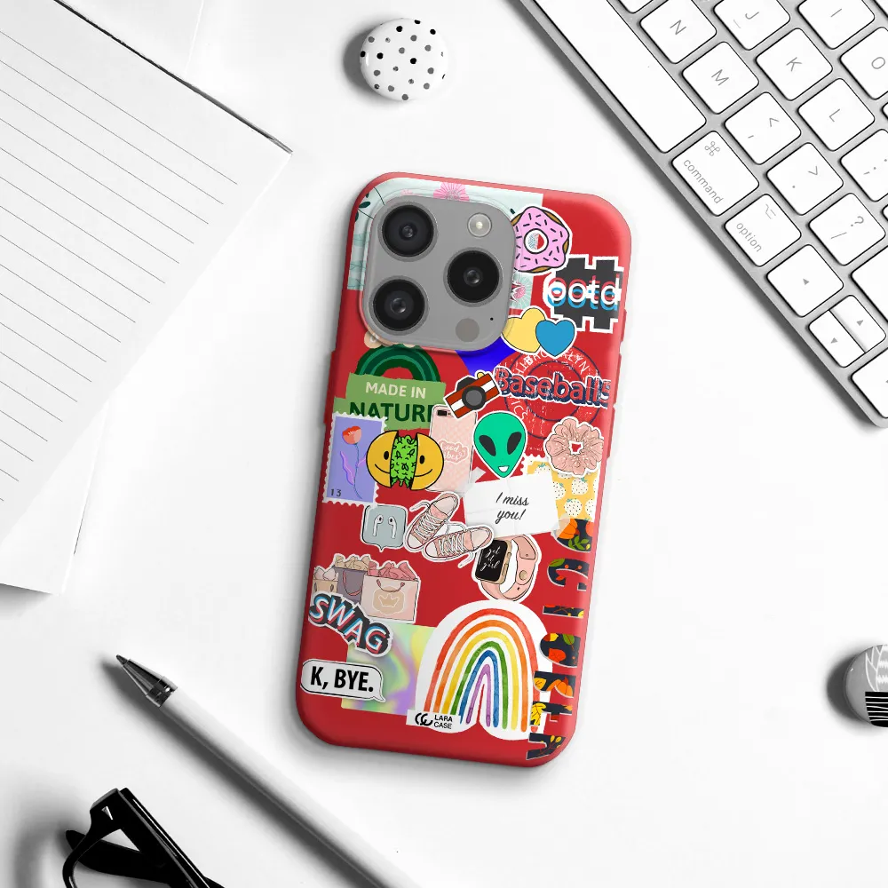 I Miss You Apple Iphone 15 Pro Silicone Imperial Red Case