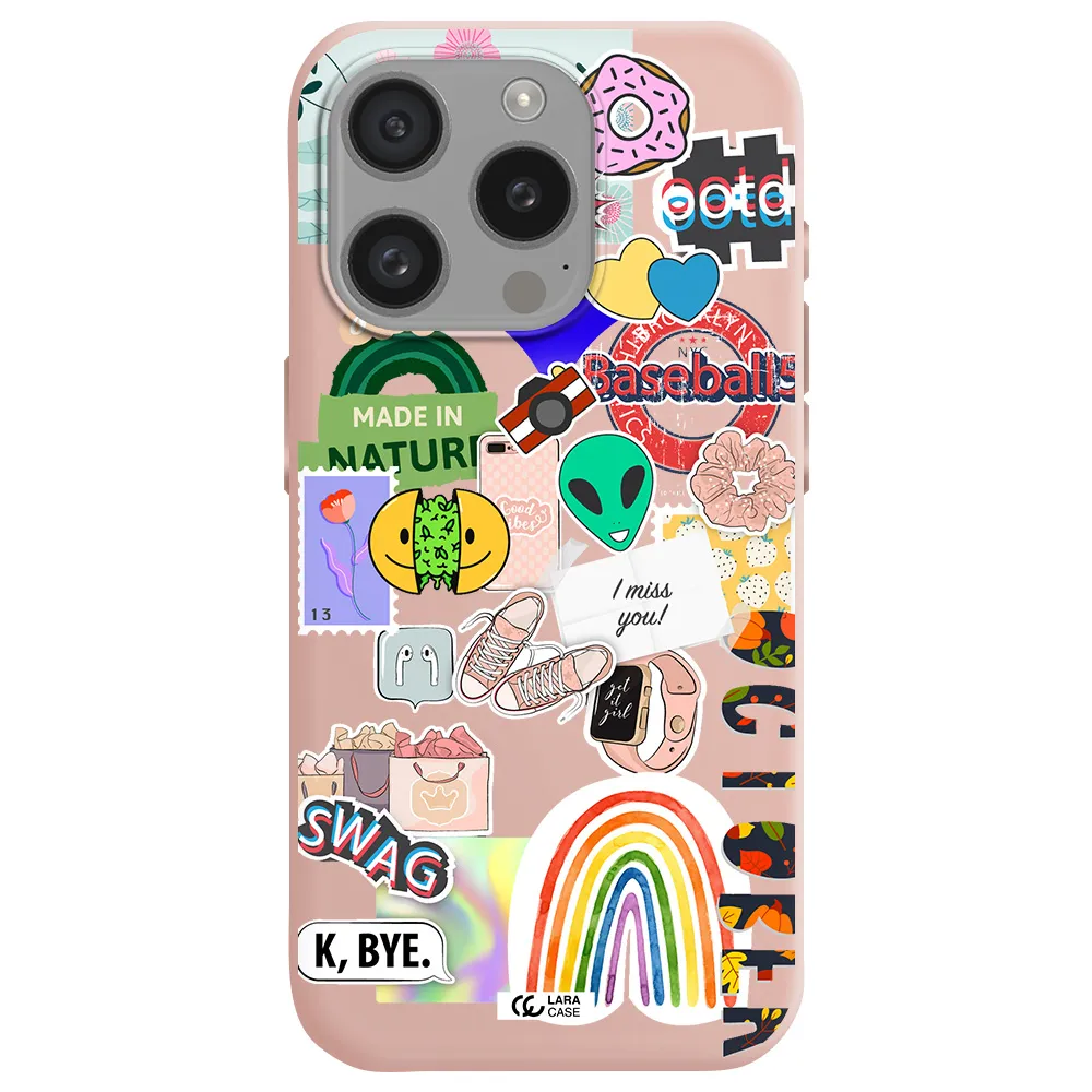 I Miss You Apple Iphone 15 Pro Silicone Pastel Pink Case