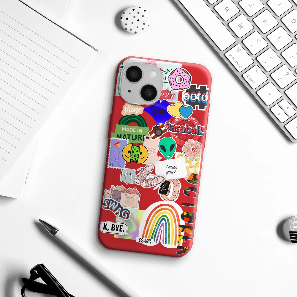 I Miss You Apple Iphone 15 Silicone Imperial Red Case