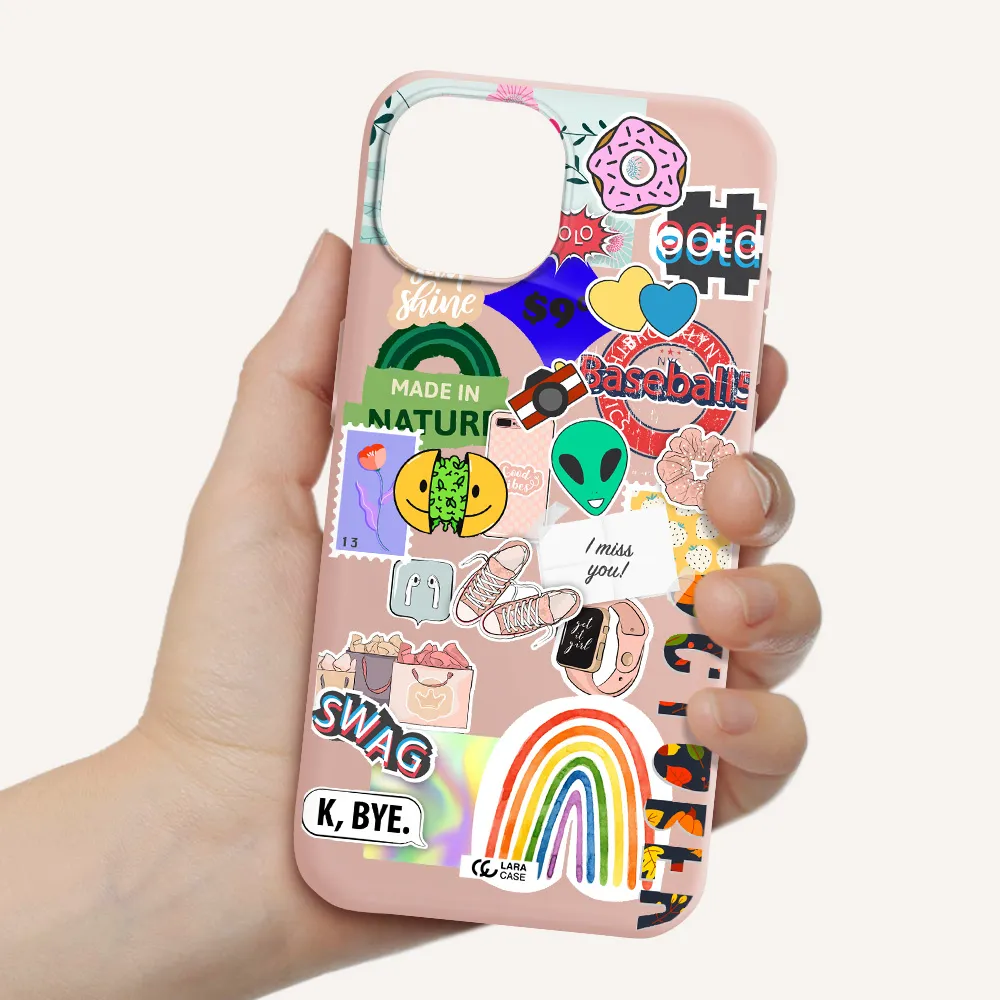 I Miss You Apple Iphone 15 Silicone Pastel Pink Case