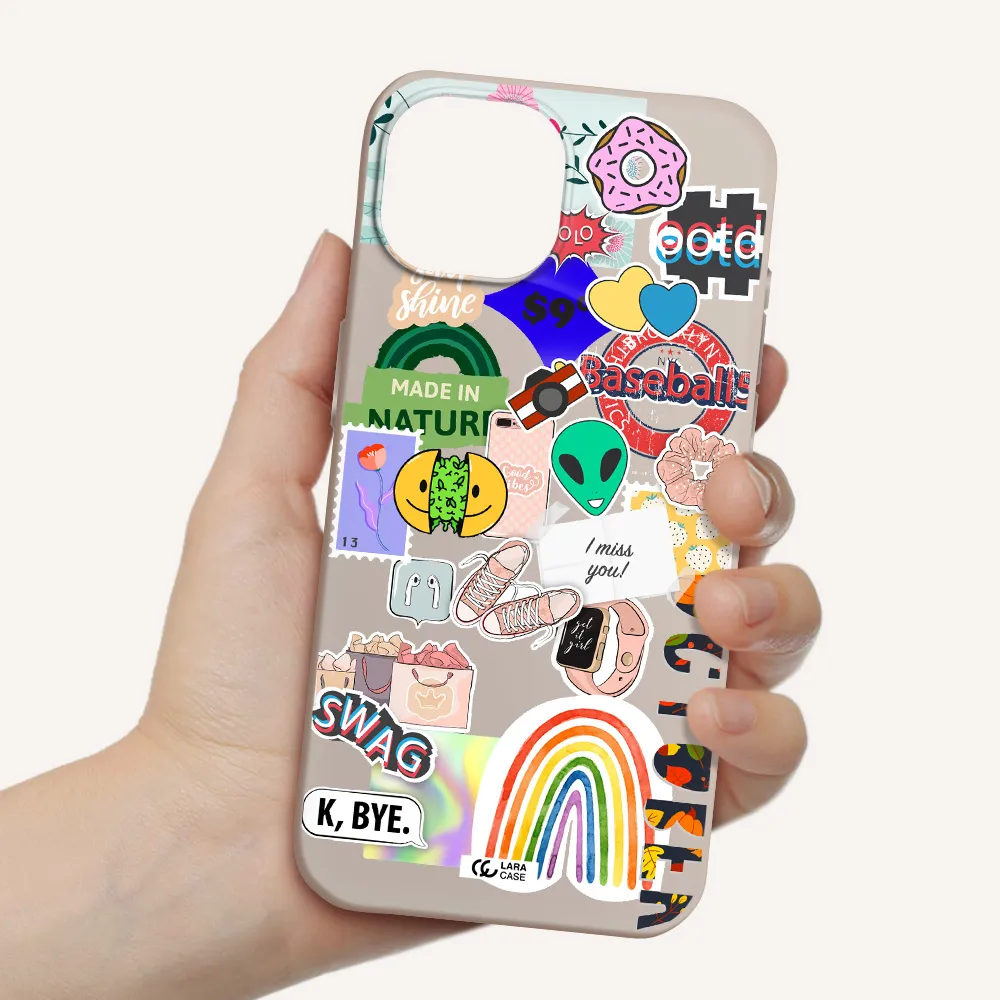 I Miss You Apple iPhone 15 Silicone Stone Case