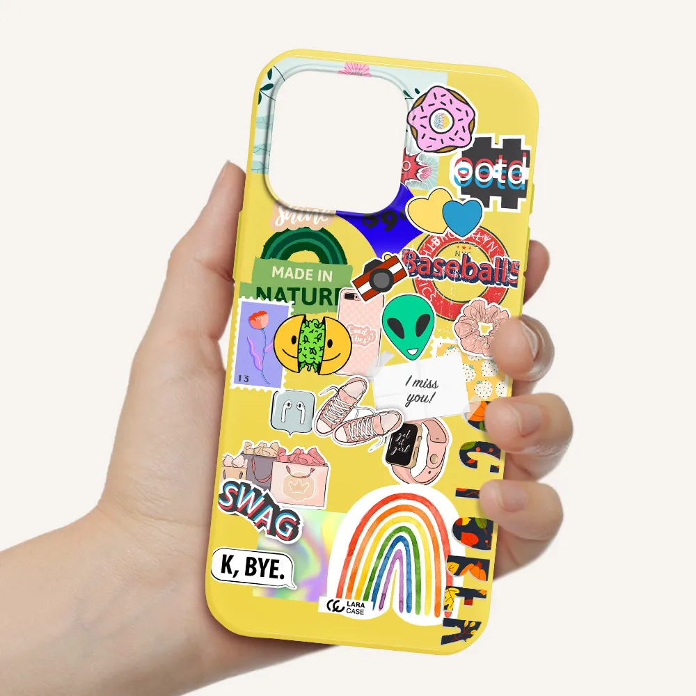 I Miss You Apple Iphone 16 Pro Max Silicone Canary Yellow Case