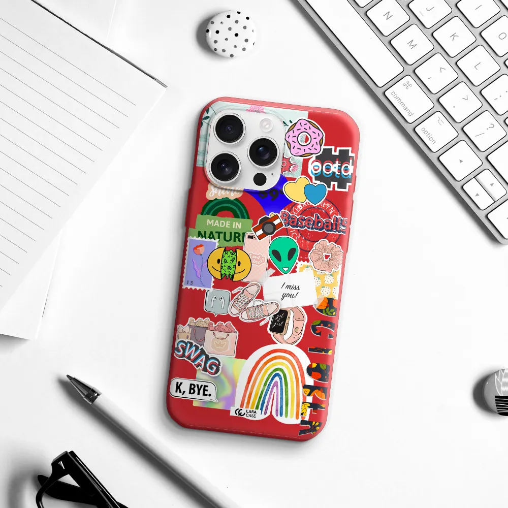 I Miss You Apple Iphone 16 Pro Max Silicone Imperial Red Case