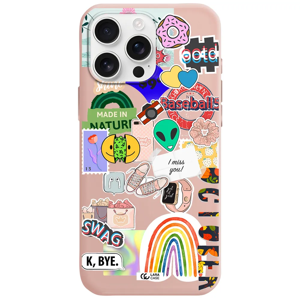 I Miss You Apple Iphone 16 Pro Max Silicone Pastel Pink Case