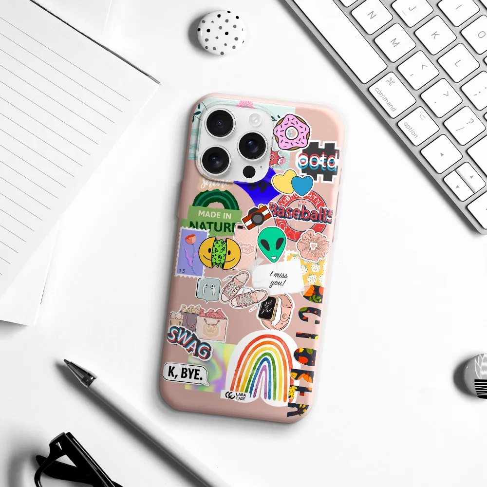 I Miss You Apple Iphone 16 Pro Max Silicone Pastel Pink Case