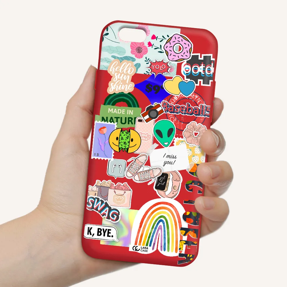 I Miss You Apple iPhone 6 Silicone Imperial Red Case