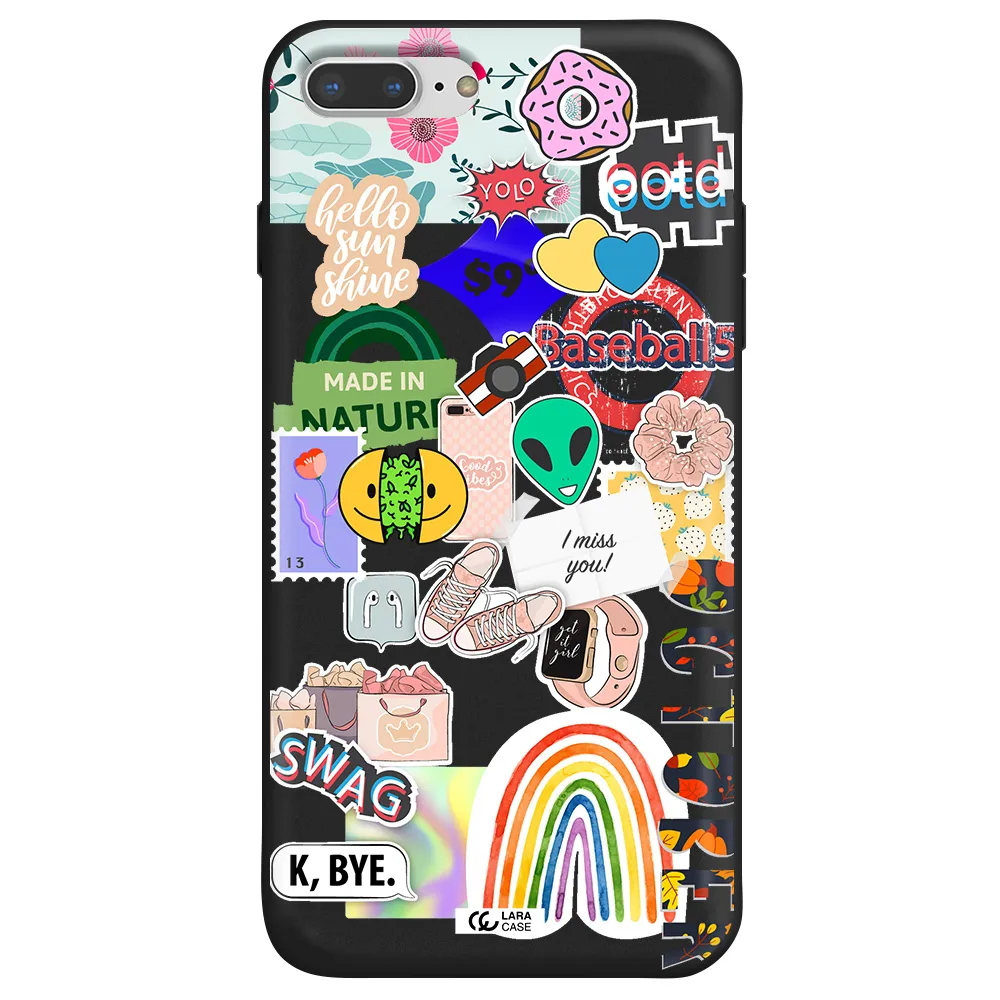 I Miss You Apple iPhone 7 plus Silicone black Case