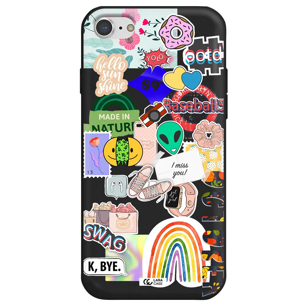 I Miss You Apple iPhone 7 Silicone black Case