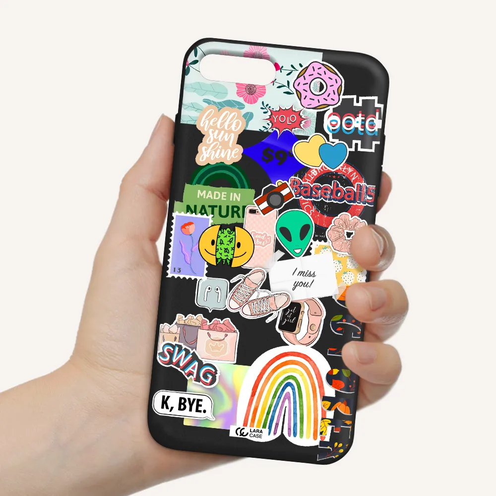 I Miss You Apple iPhone 8 plus Silicone black Case