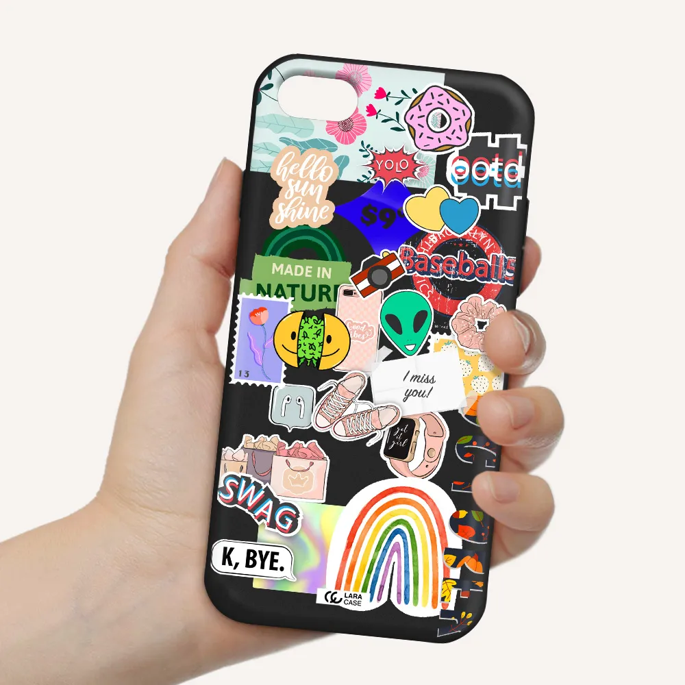 I Miss You Apple iPhone 8 Silicone black Case