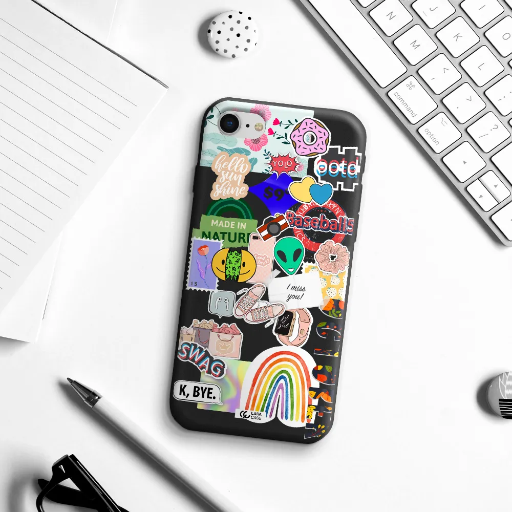 I Miss You Apple iPhone se 2020 Silicone black Case