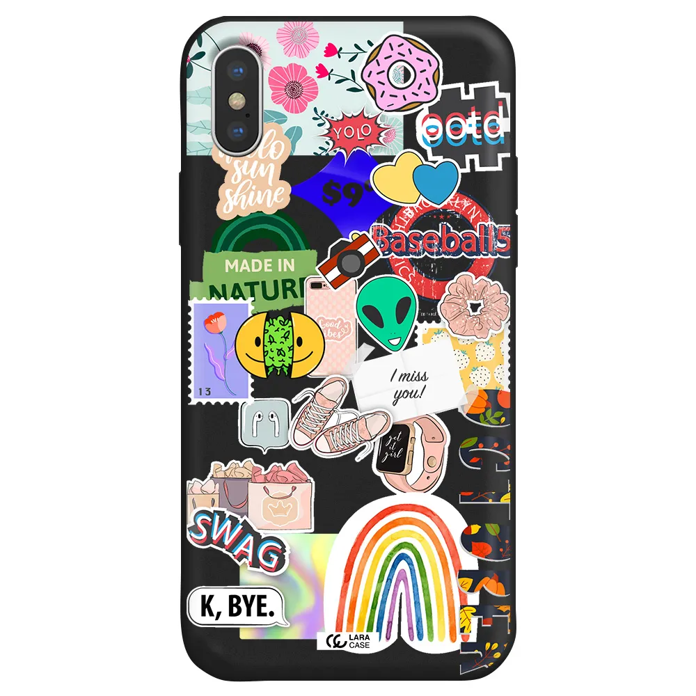 I Miss You Apple iPhone X Silicone black Case