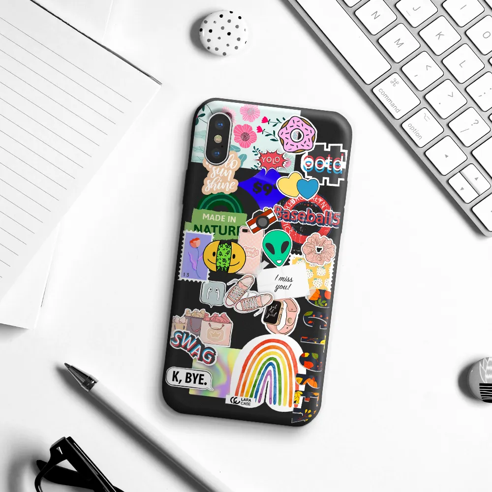 I Miss You Apple iPhone XS Silicone black Case