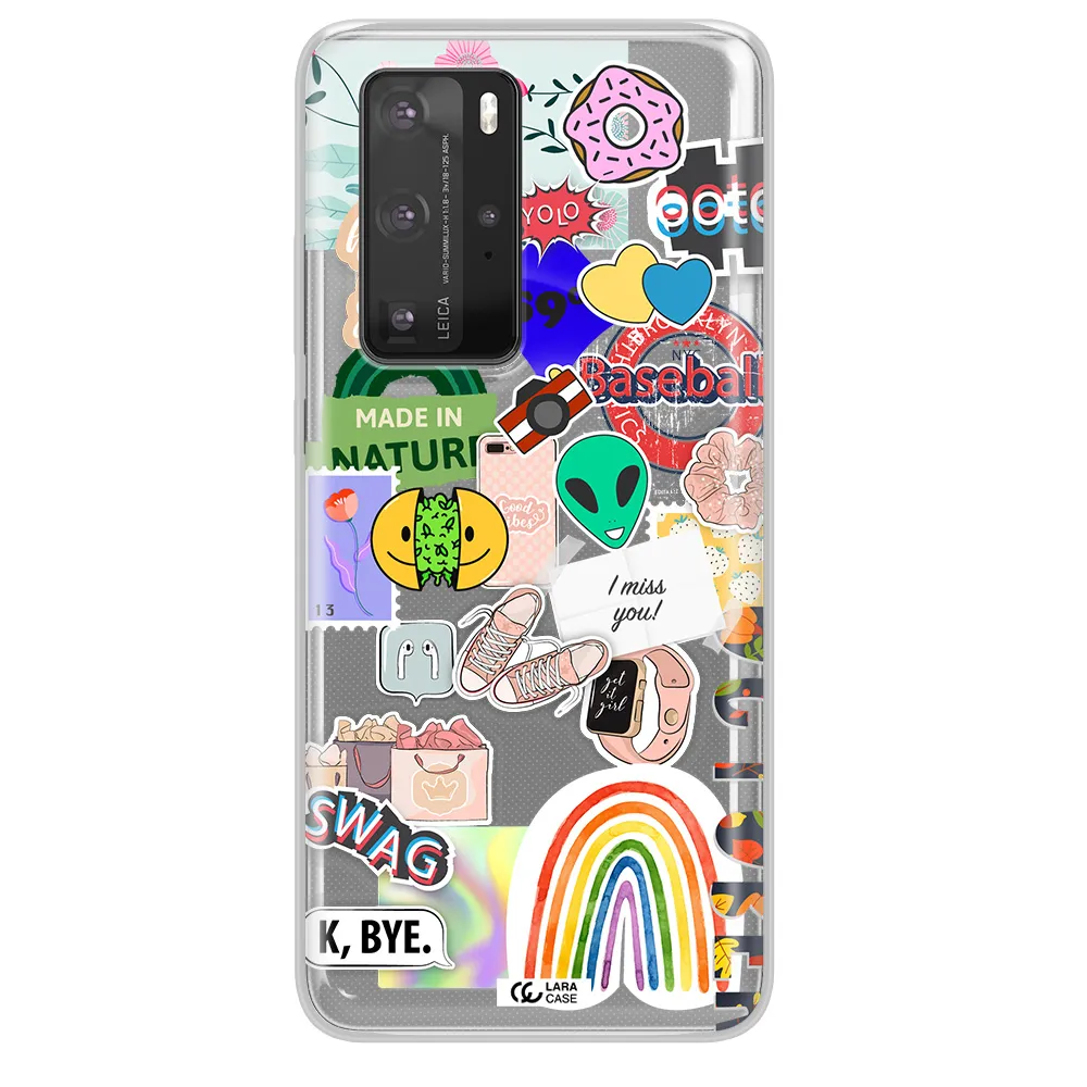 I Miss You Huawei P40 Pro Clear TPU Case