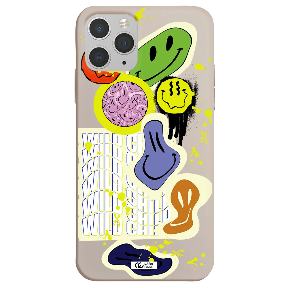Colorful Emojis Apple iPhone 11 pro max Silicone Stone Case