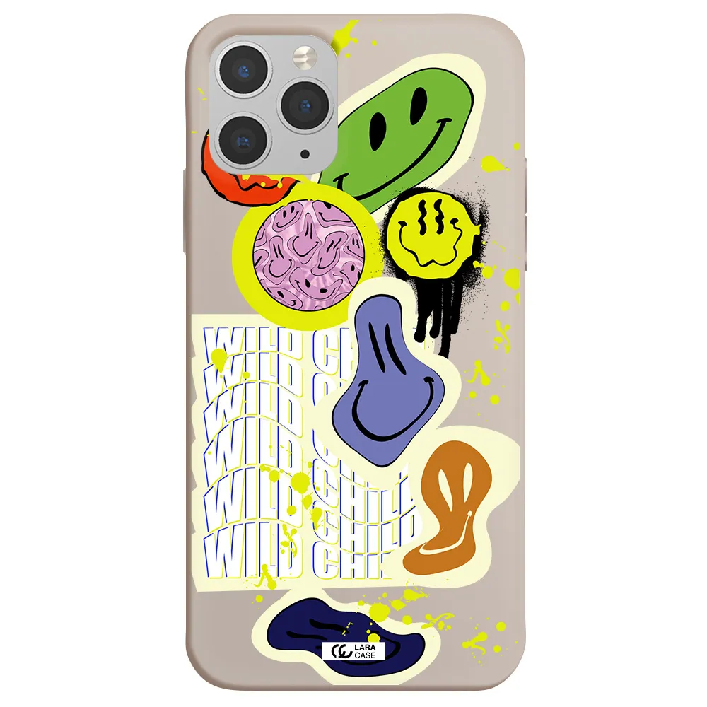 Colorful Emojis Apple iPhone 11 pro Silicone Stone Case