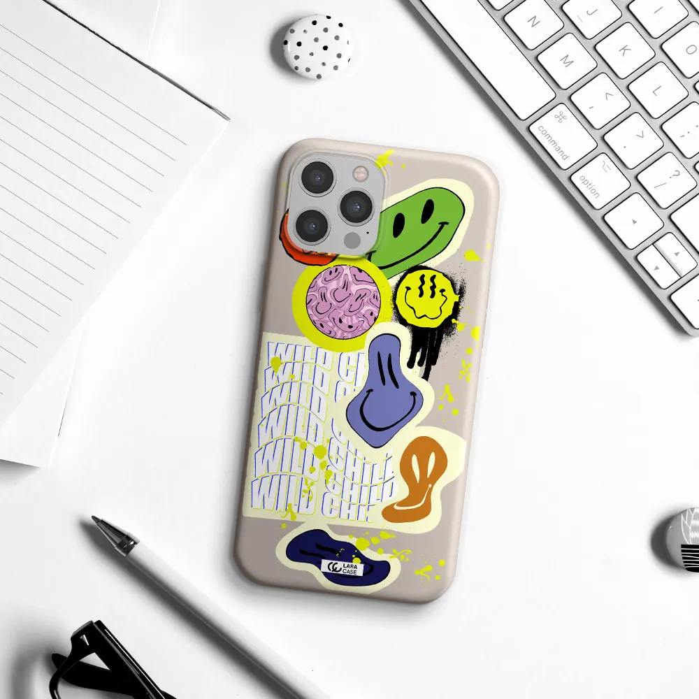 Colorful Emojis Apple iPhone 12 pro Silicone Stone Case